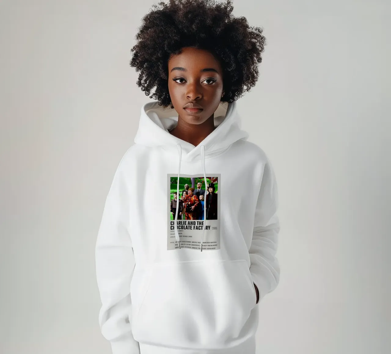 CHARLIE AND THE CHOCOLATE FACTORY 2005 felpa con cappuccio da MVFminimalist