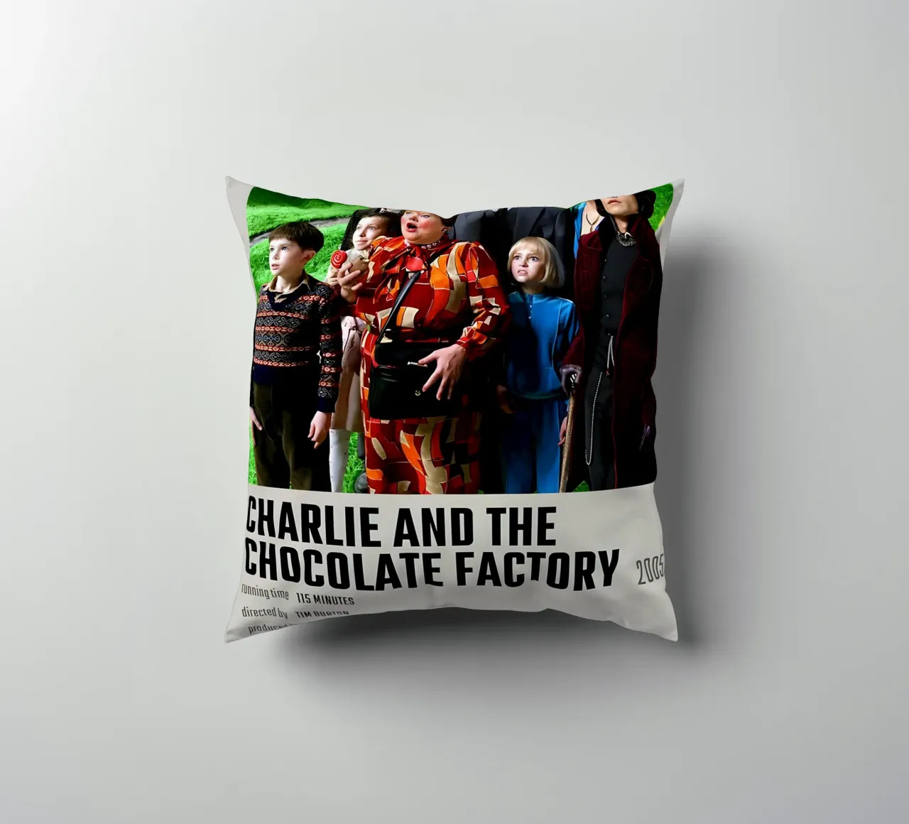 CHARLIE AND THE CHOCOLATE FACTORY 2005 cuscino da MVFminimalist