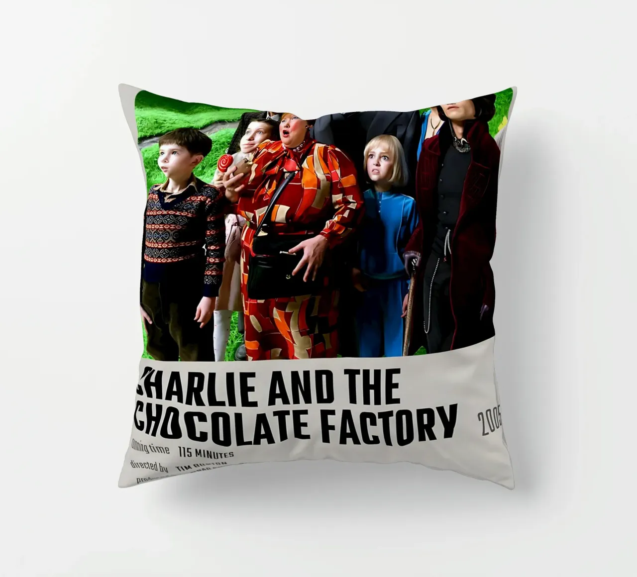 CHARLIE AND THE CHOCOLATE FACTORY 2005 cuscino da MVFminimalist
