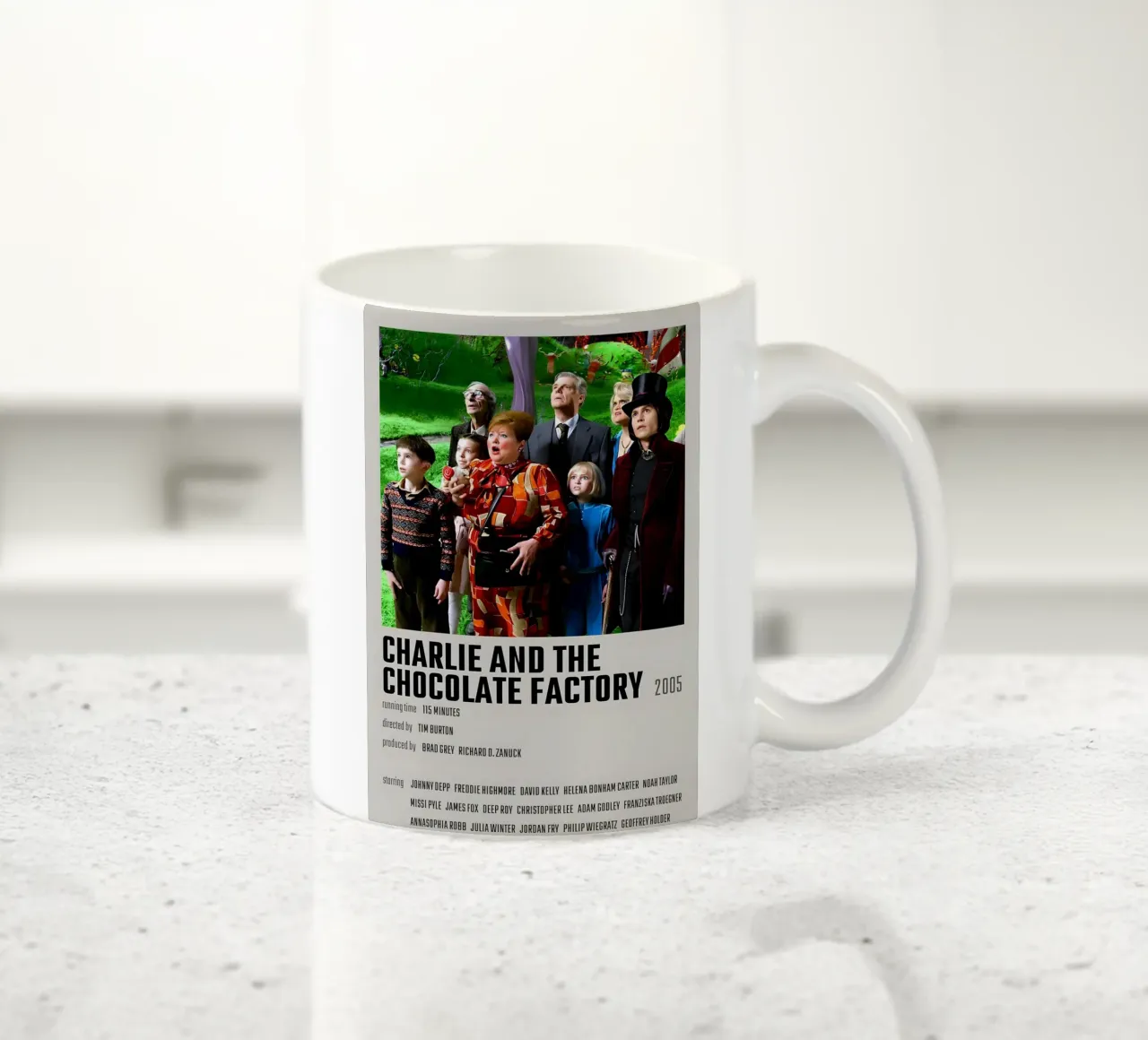 CHARLIE AND THE CHOCOLATE FACTORY 2005 tazza in ceramica da MVFminimalist