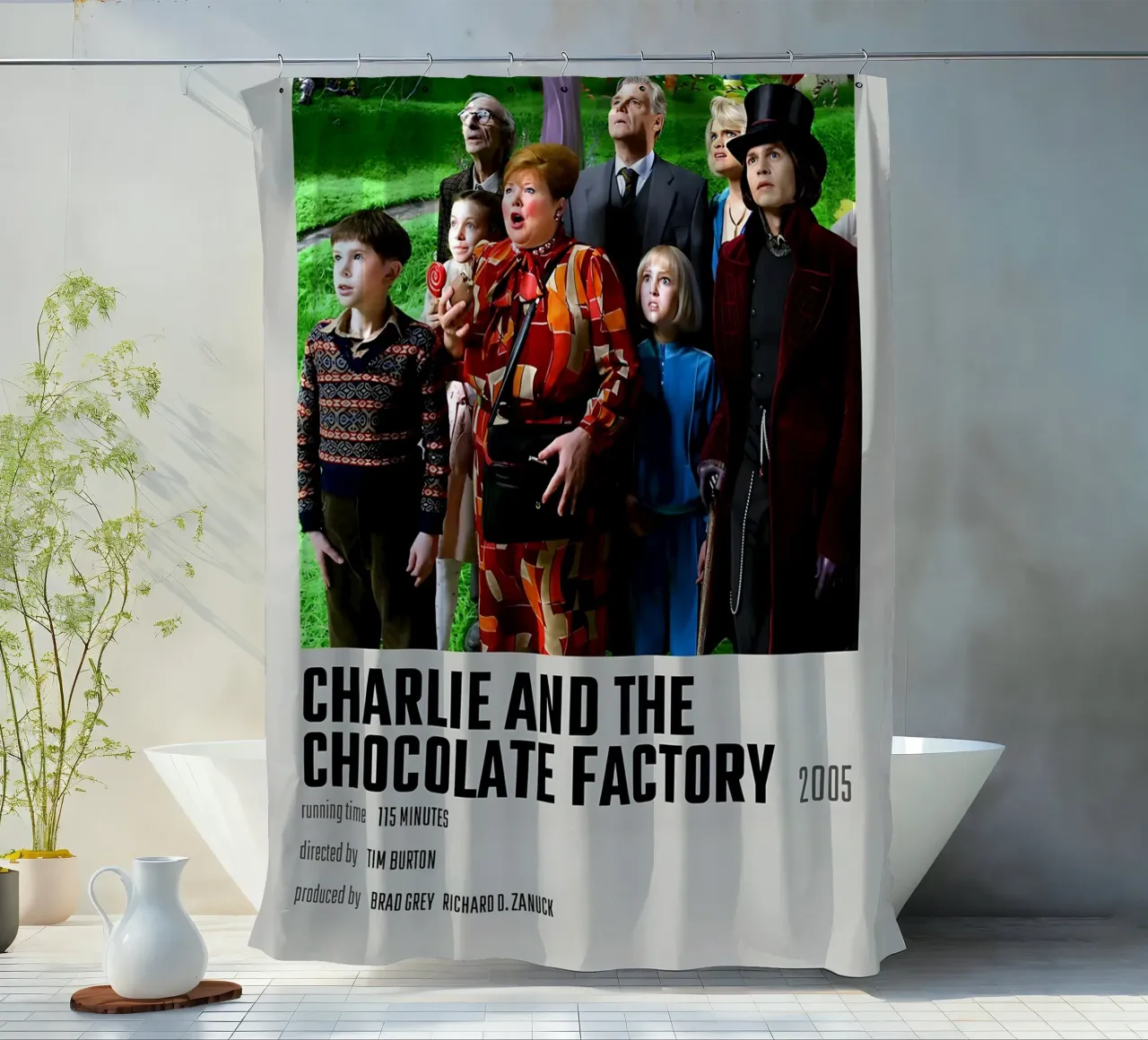 CHARLIE AND THE CHOCOLATE FACTORY 2005 tenda da doccia da MVFminimalist