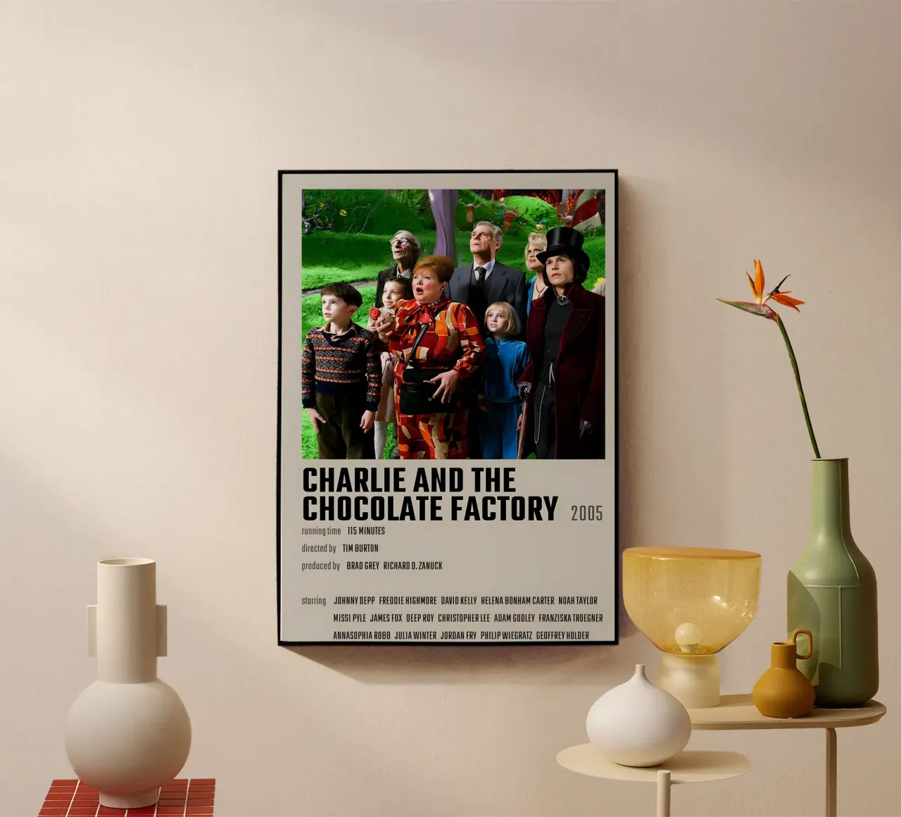CHARLIE AND THE CHOCOLATE FACTORY 2005 plexiglass da MVFminimalist
