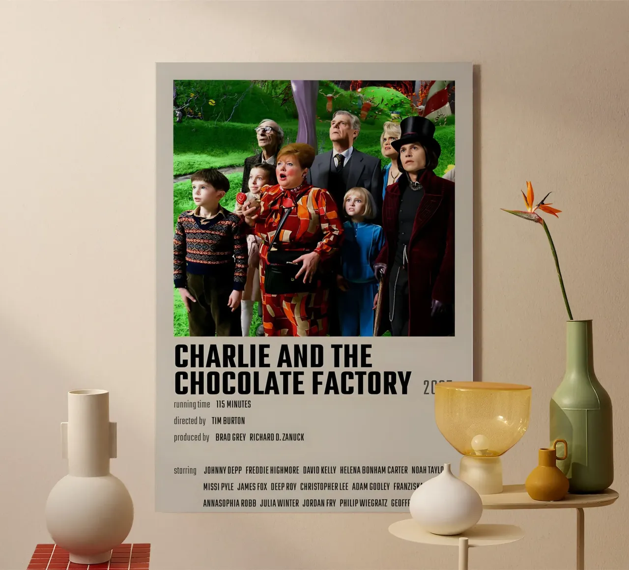 CHARLIE AND THE CHOCOLATE FACTORY 2005 plexiglass da MVFminimalist