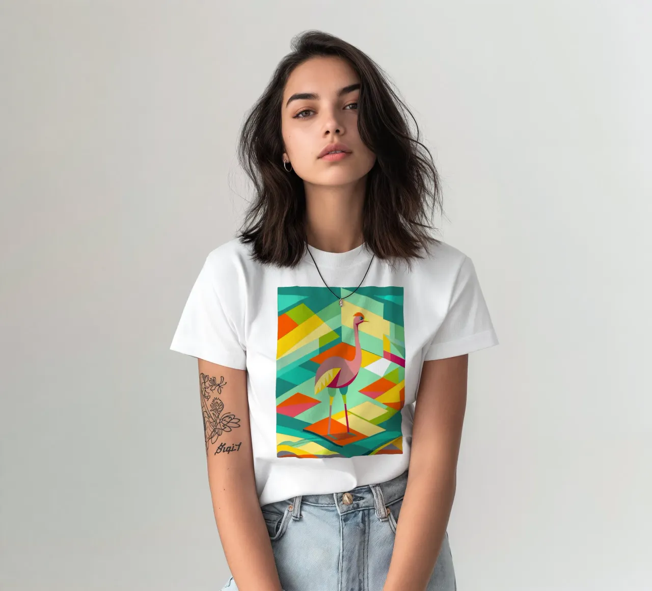 strauß vektor kunst zeichnung T-Shirt von alghonee