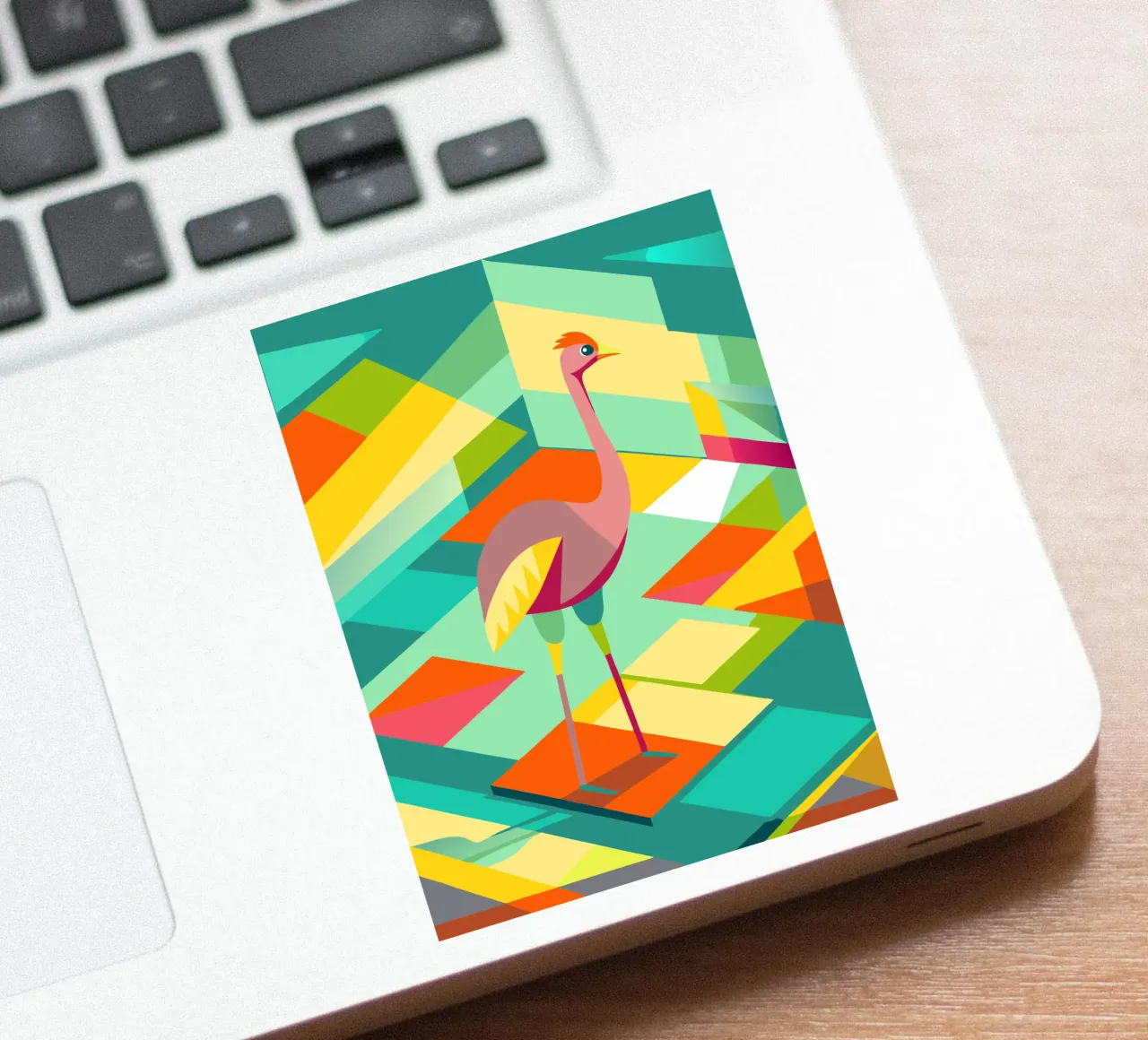 avestruz vector art dibujo pegatina de alghonee
