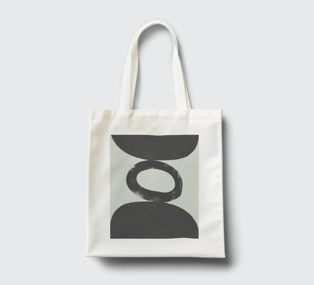 Armonia delle forme monocromatiche borsa in juta da Little Dean