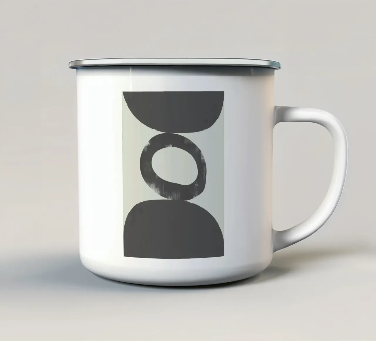 Armonia delle forme monocromatiche tazza in smalto da Little Dean