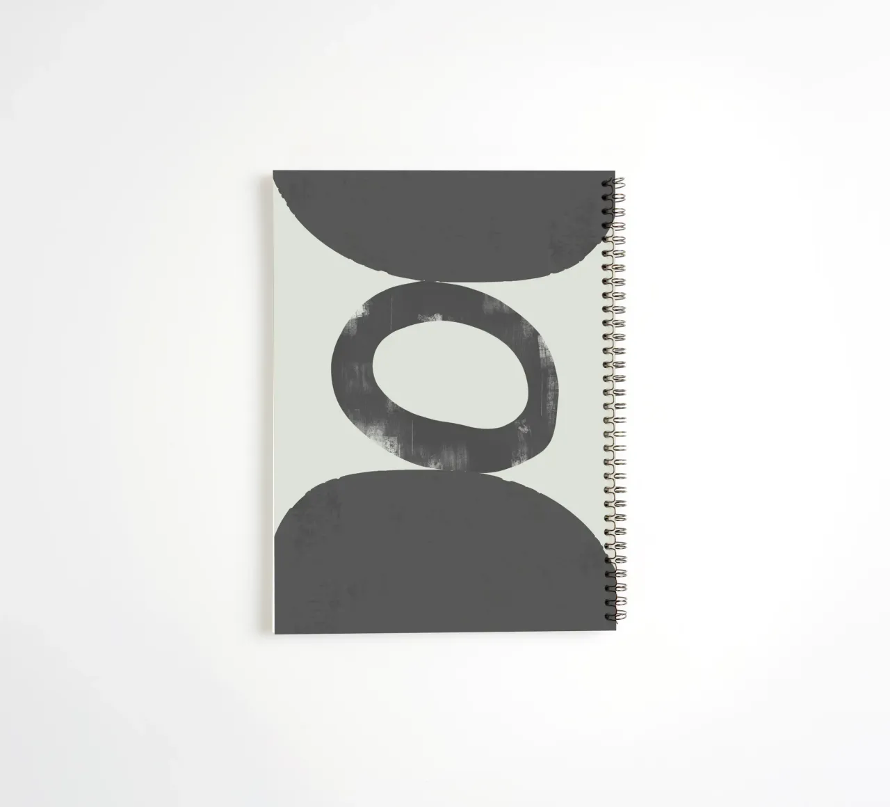Monochrome shape harmony spiral notebook by Little Dean