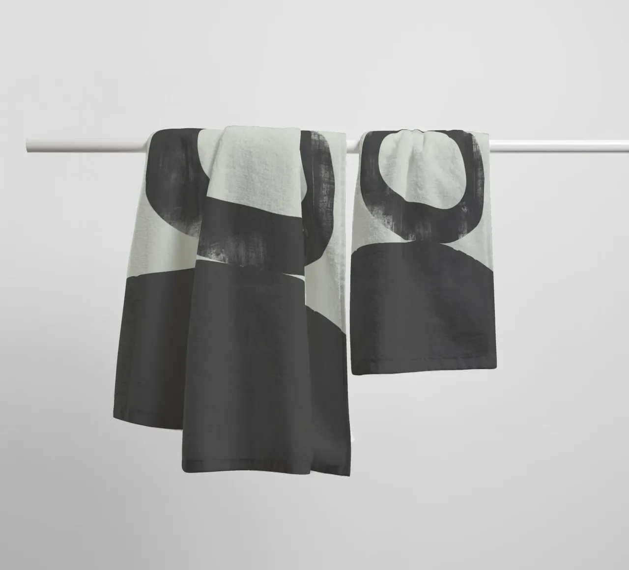 Armonia delle forme monocromatiche asciugamano da bagno da Little Dean