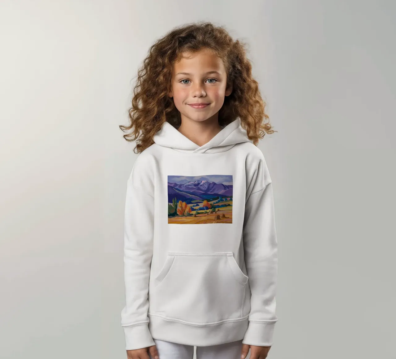 Panorama del picco d'autunno felpa bambino con cappuccio da Celestial Harmony