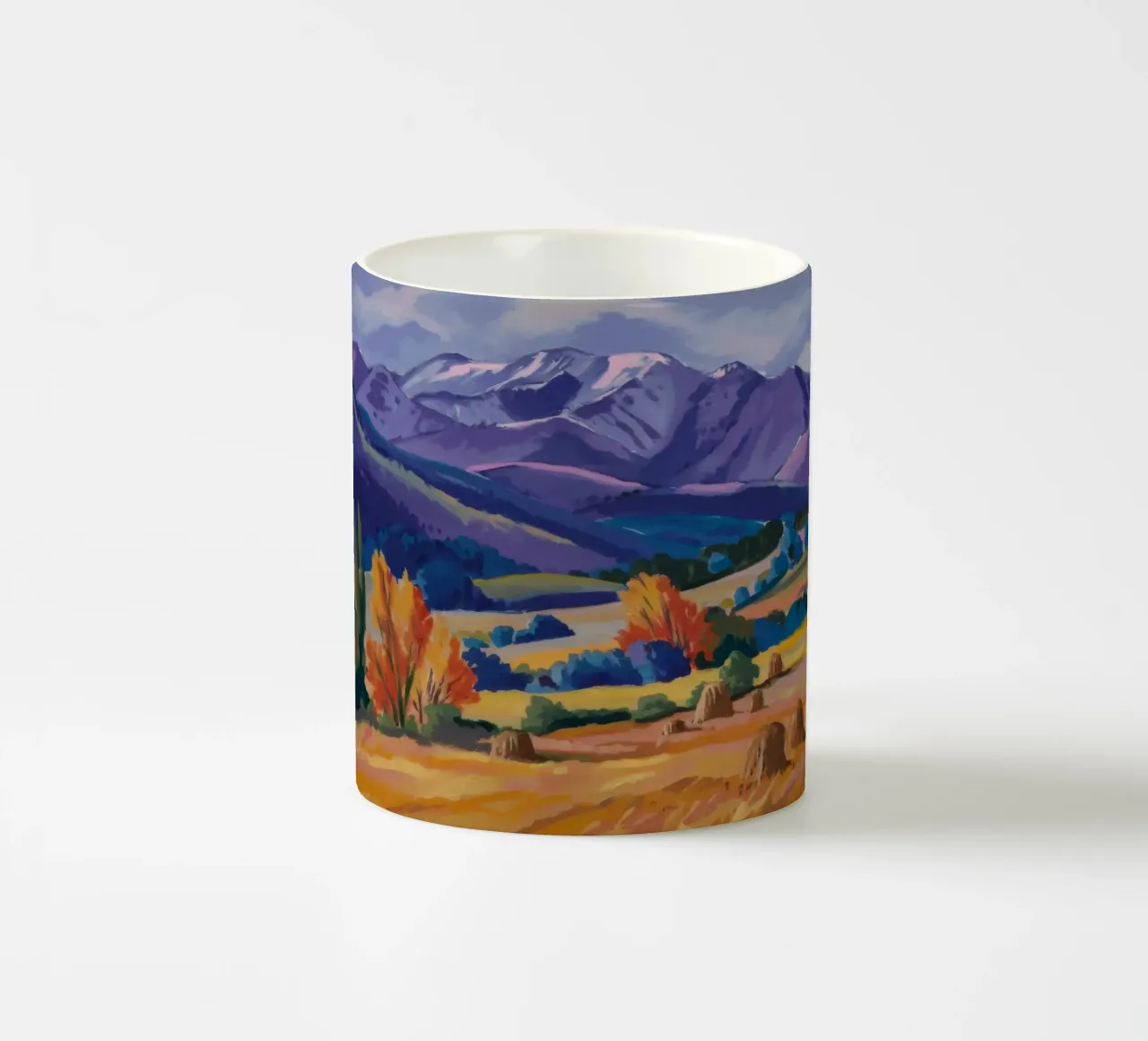 Panorama del picco d'autunno tazza in ceramica da Celestial Harmony