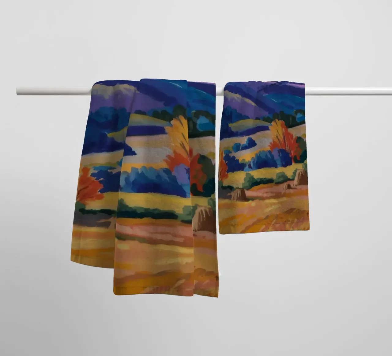 Panorama del picco d'autunno asciugamano da bagno da Celestial Harmony