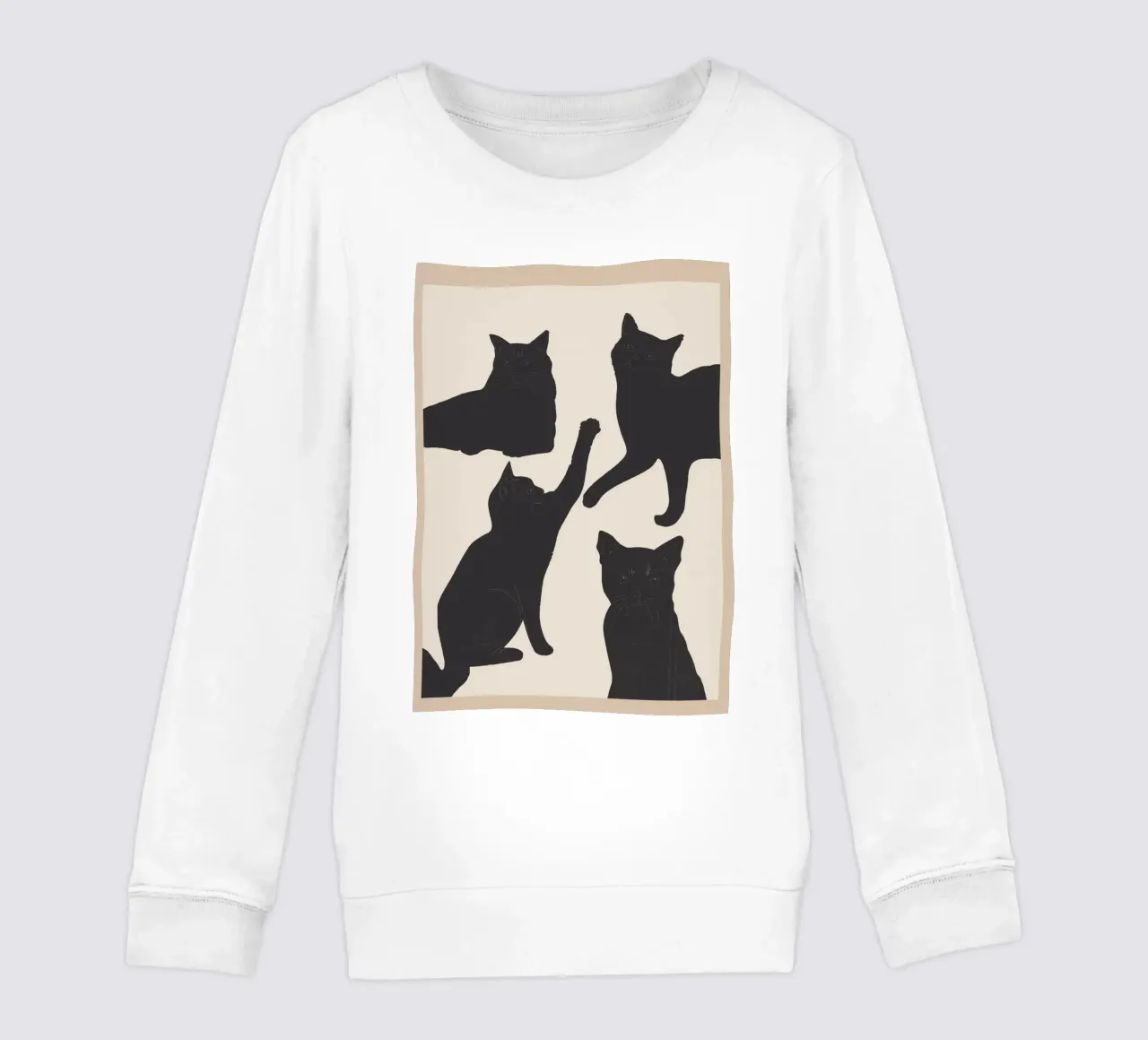 The Abstract Black Cats felpa bambino da Nadjaa