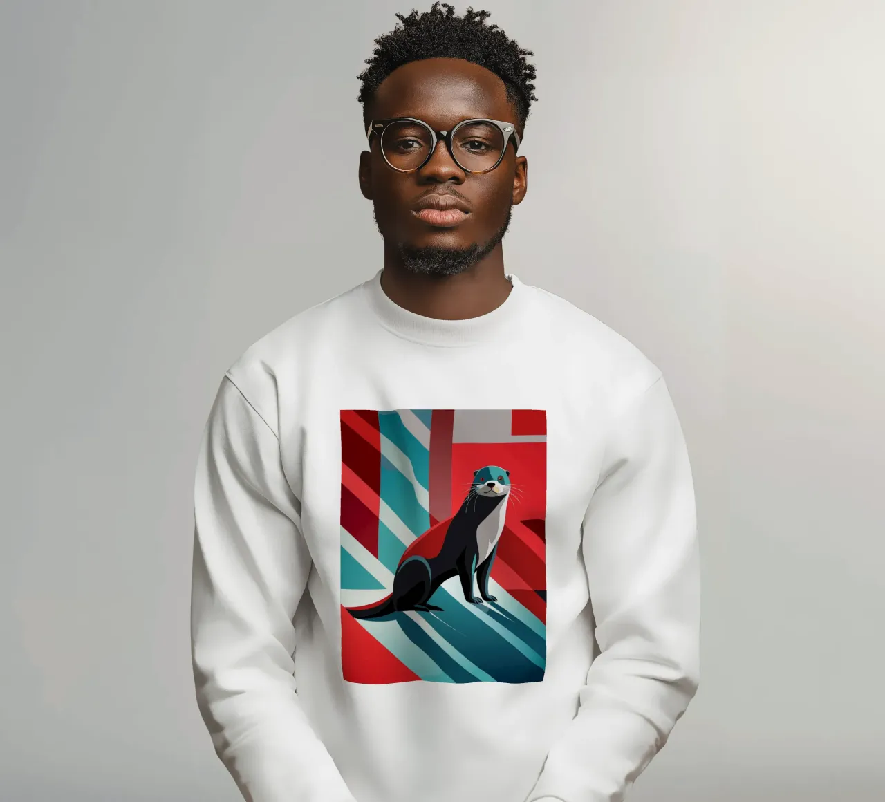 nutria dibujo vectorial sudadera de alghonee