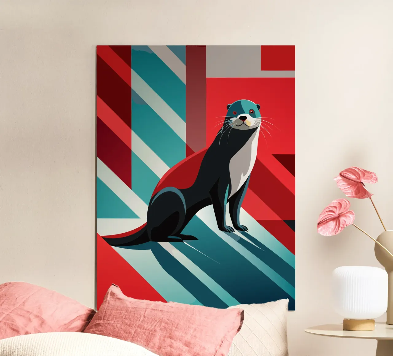 otter vector kunst tekening poster van alghonee