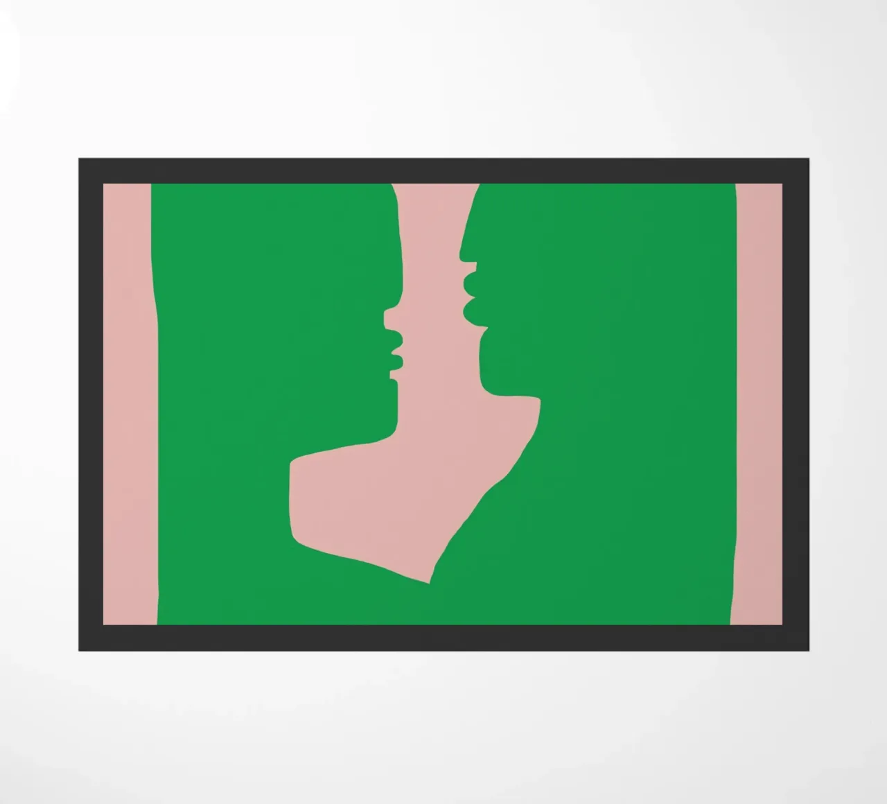 Dancing portrait doormat by Little Dean