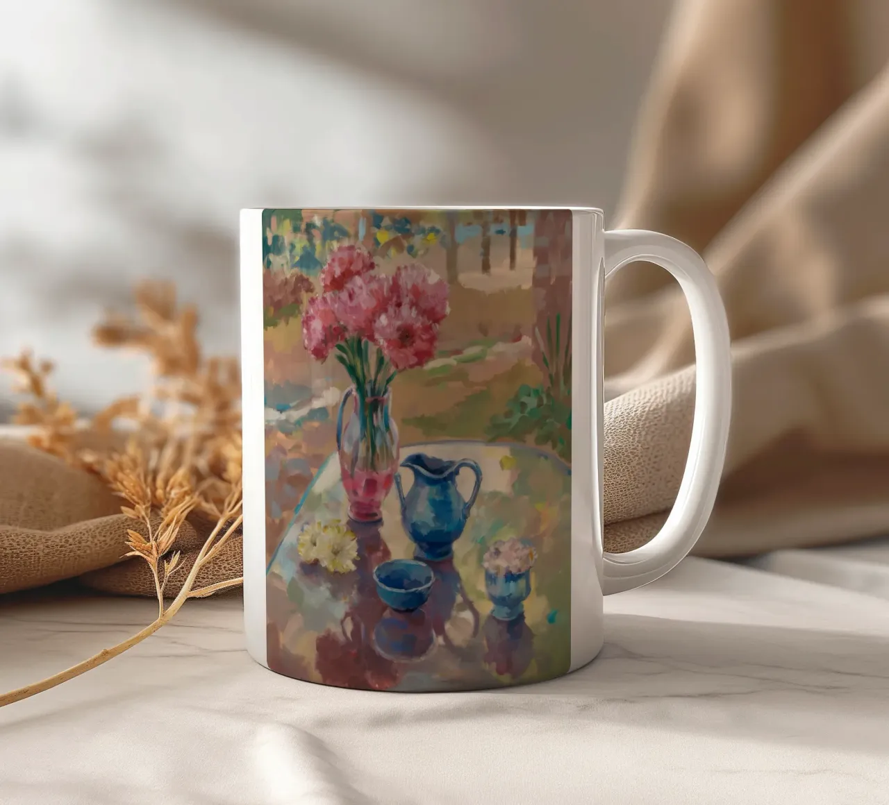 Il giardino fiorisce all'ora del tè tazza in ceramica da Celestial Harmony