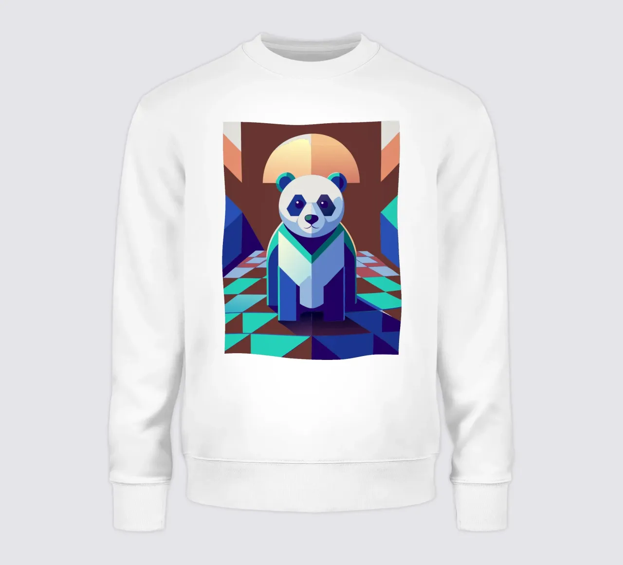 panda dibujo vectorial sudadera de alghonee