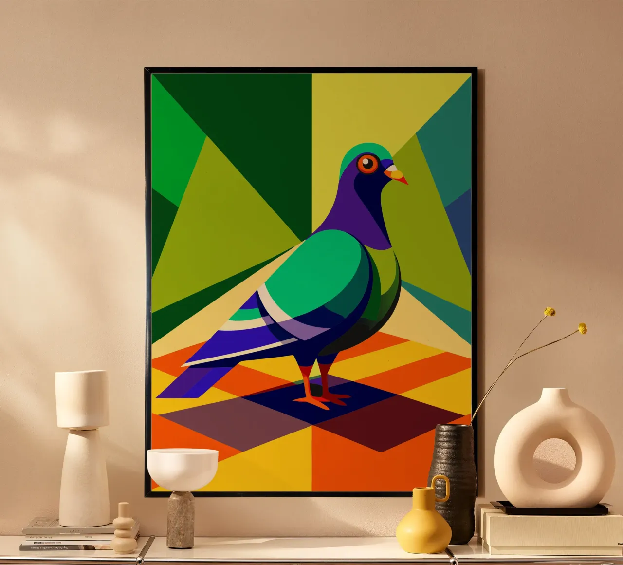 duif vector kunst tekening poster van alghonee