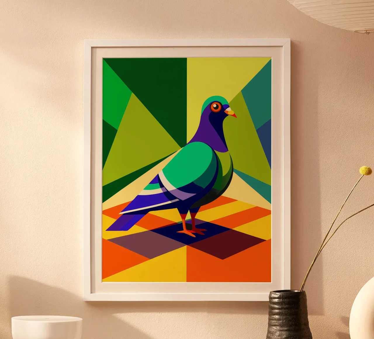 duif vector kunst tekening poster van alghonee