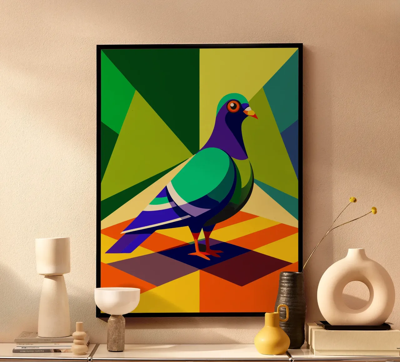 duif vector kunst tekening poster van alghonee