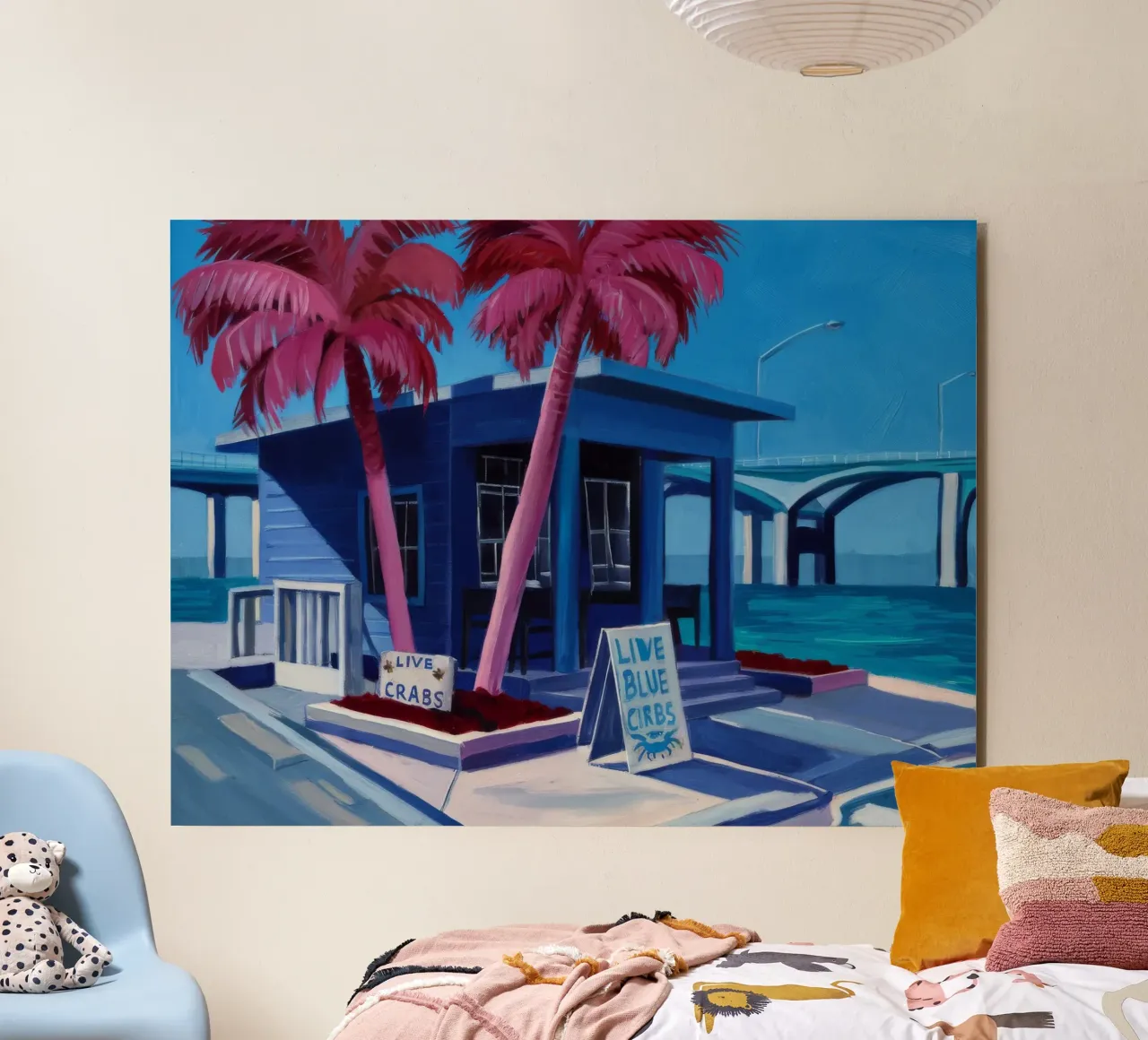 Googie Palm Springs alluminio dibond da Silk Palette