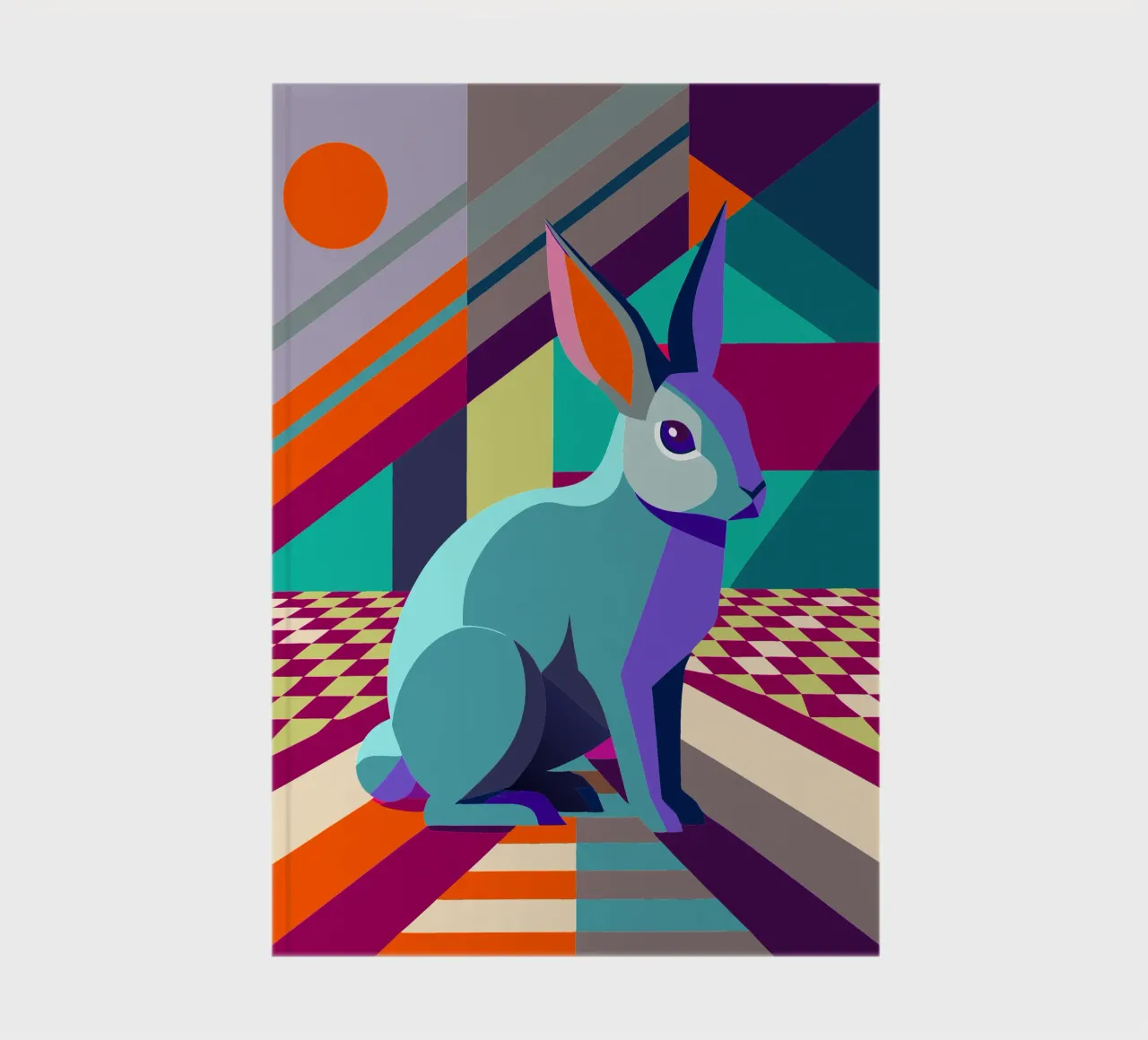 rabbit vector art drawing notebook by alghonee