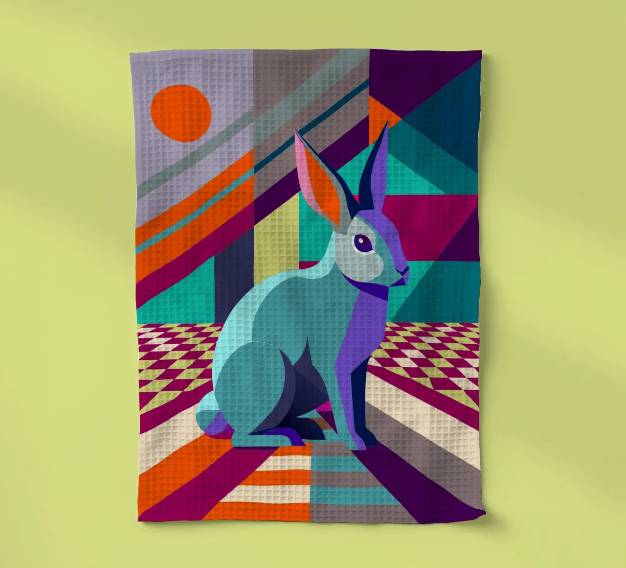 dessin vectoriel d'un lapin torchon de alghonee