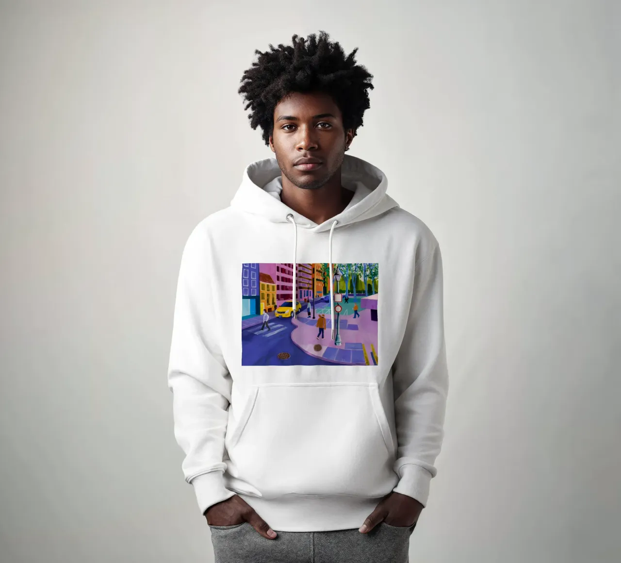 Camminare sulle strisce pedonali felpa con cappuccio da Silk Palette