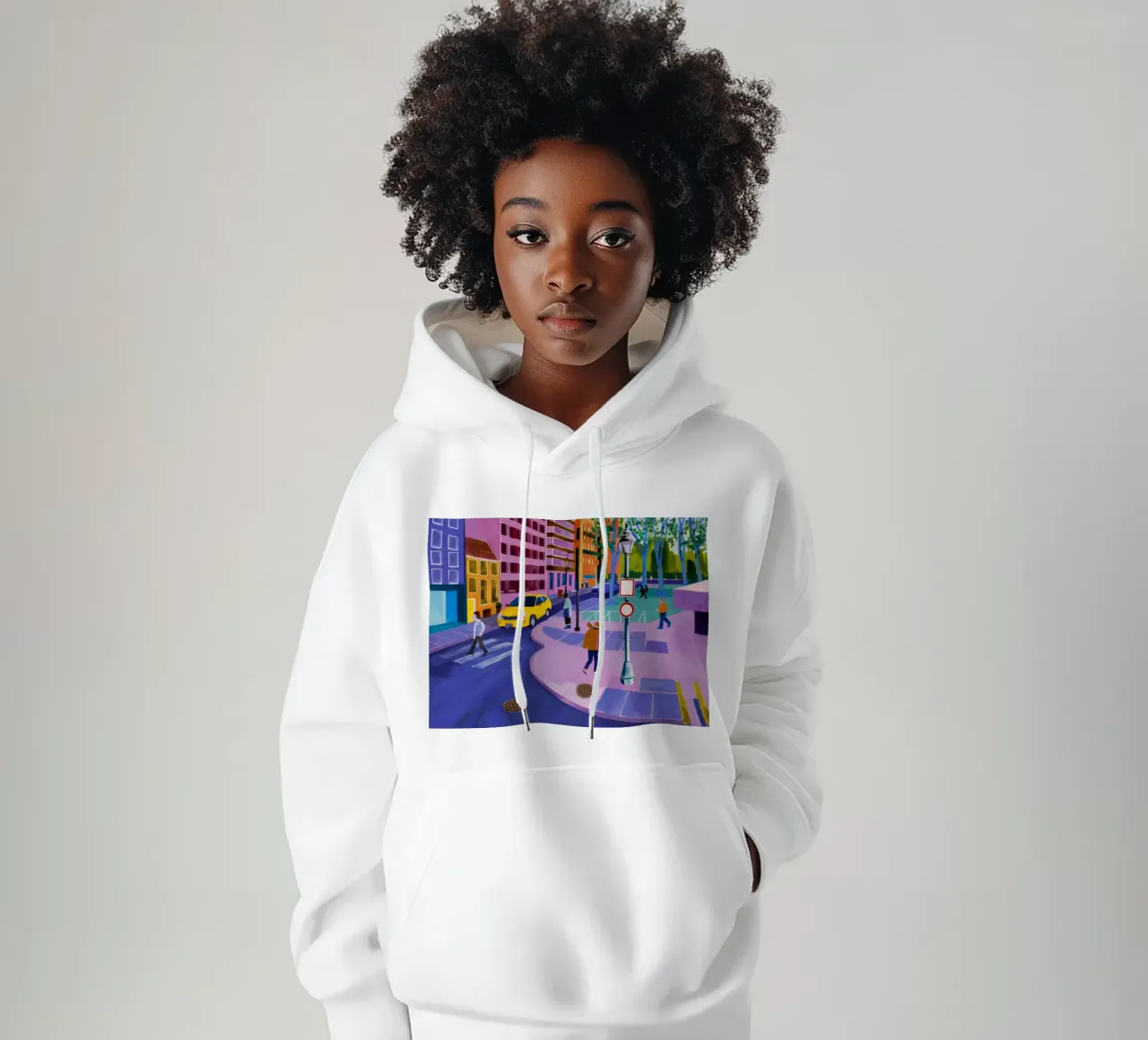 Camminare sulle strisce pedonali felpa con cappuccio da Silk Palette