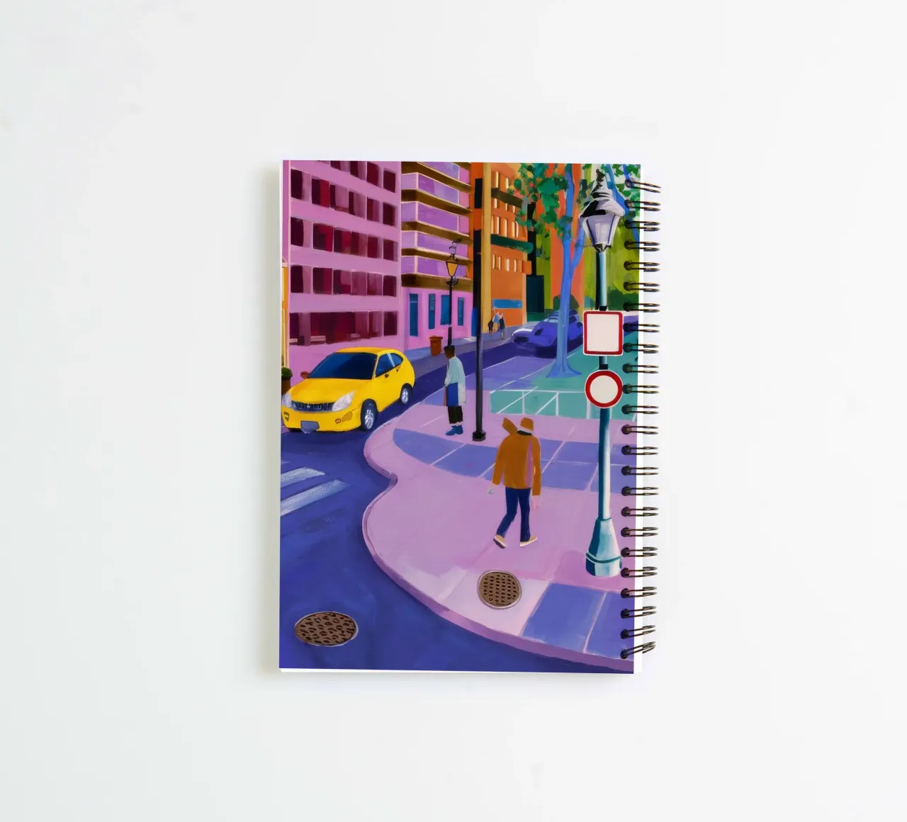 Walking the Crosswalk spiral notebook by Silk Palette