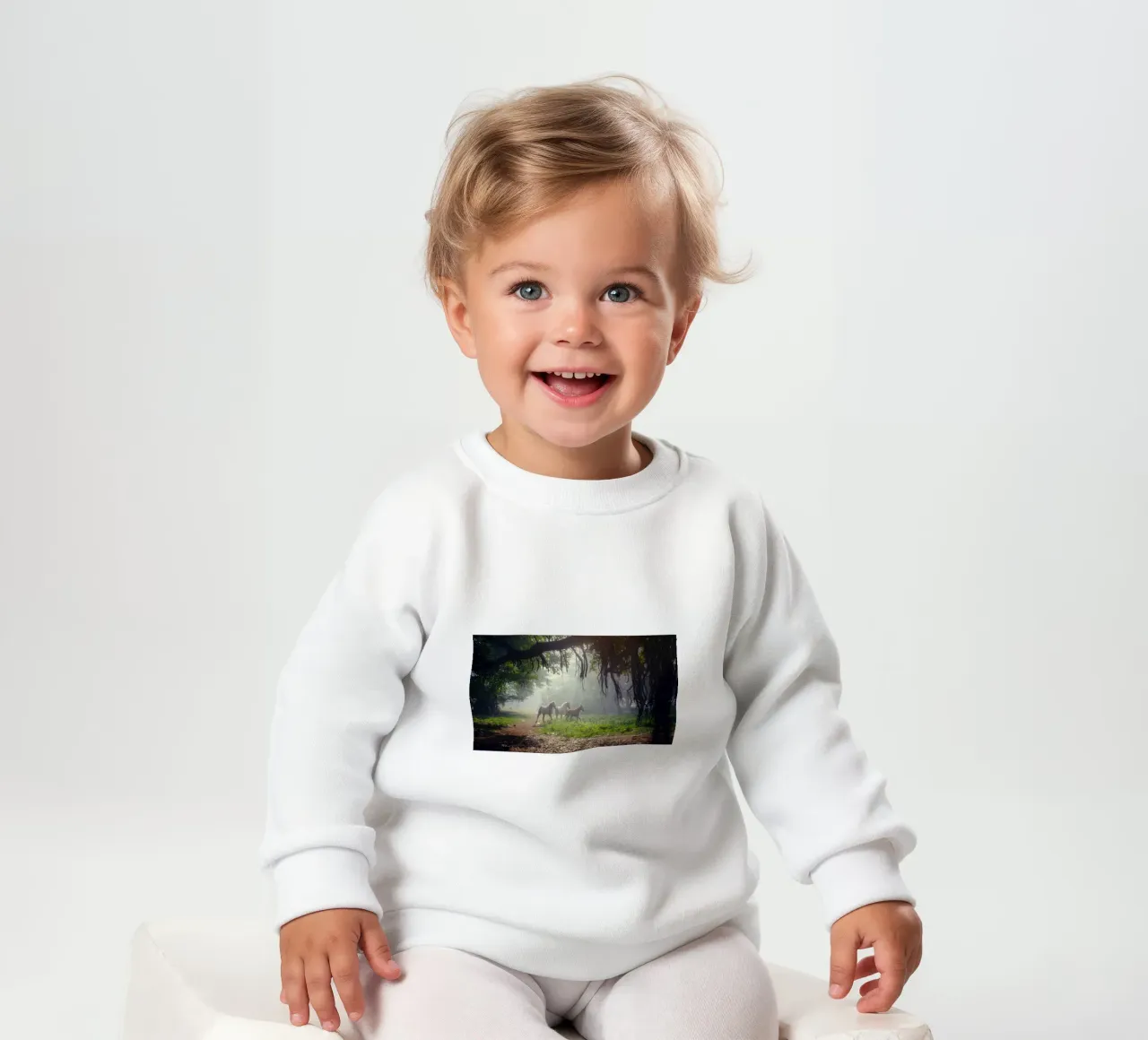 cavalli tranquilli felpa neonato da Horsire