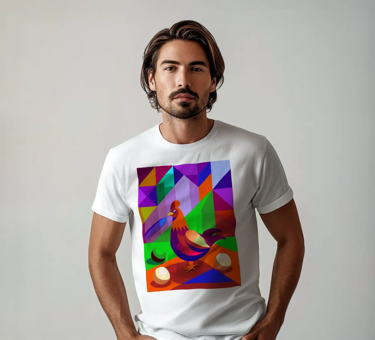 coq dessin vectoriel t-shirt de alghonee