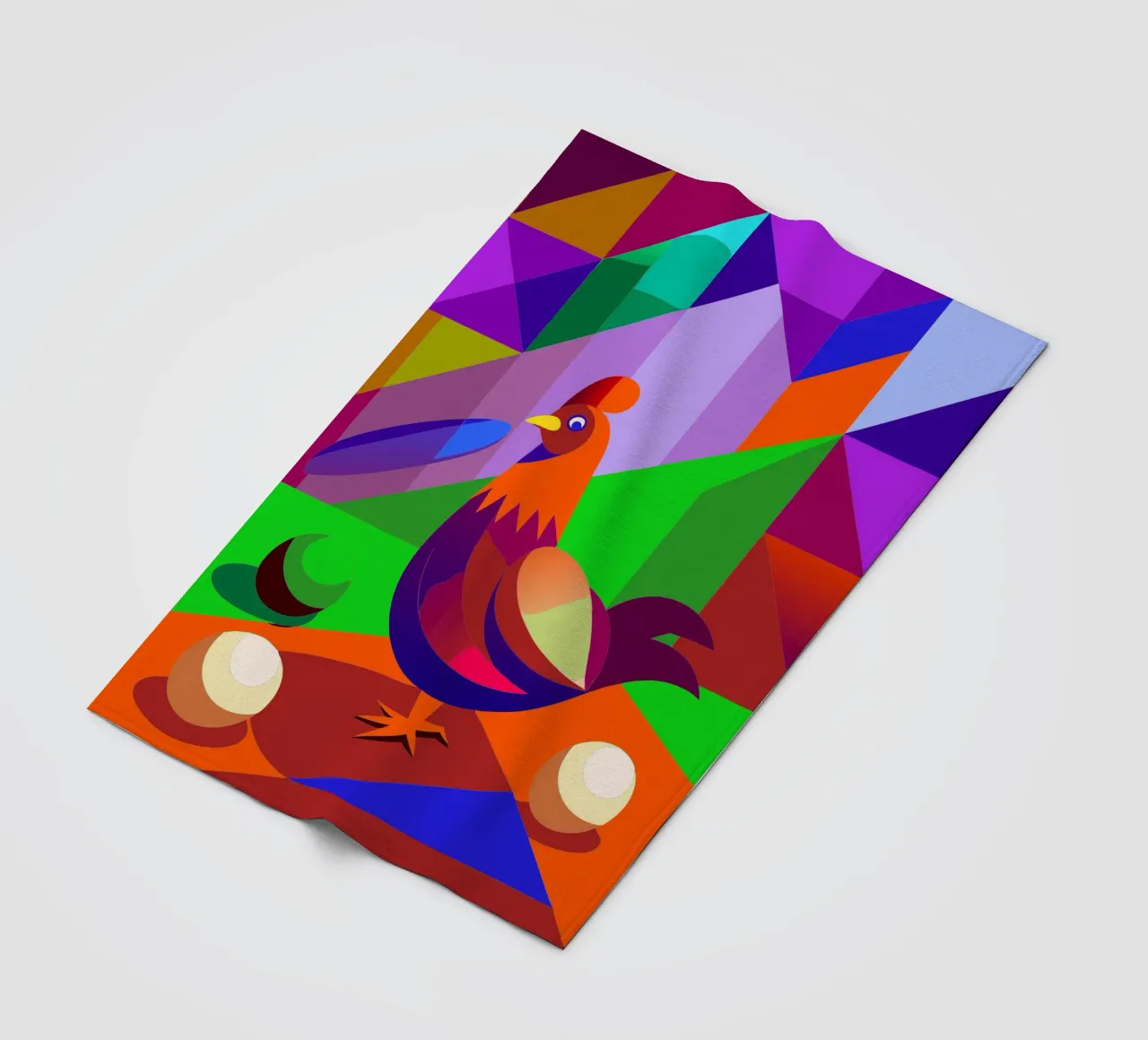 hahn vektor kunst zeichnung Fleecedecke von alghonee