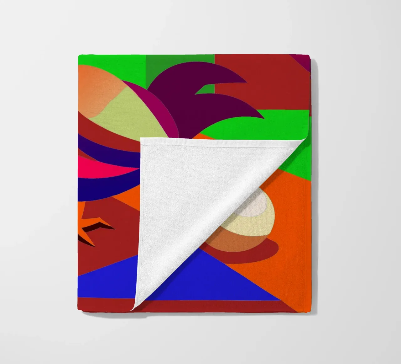rooster vector art drawing beach towel by alghonee
