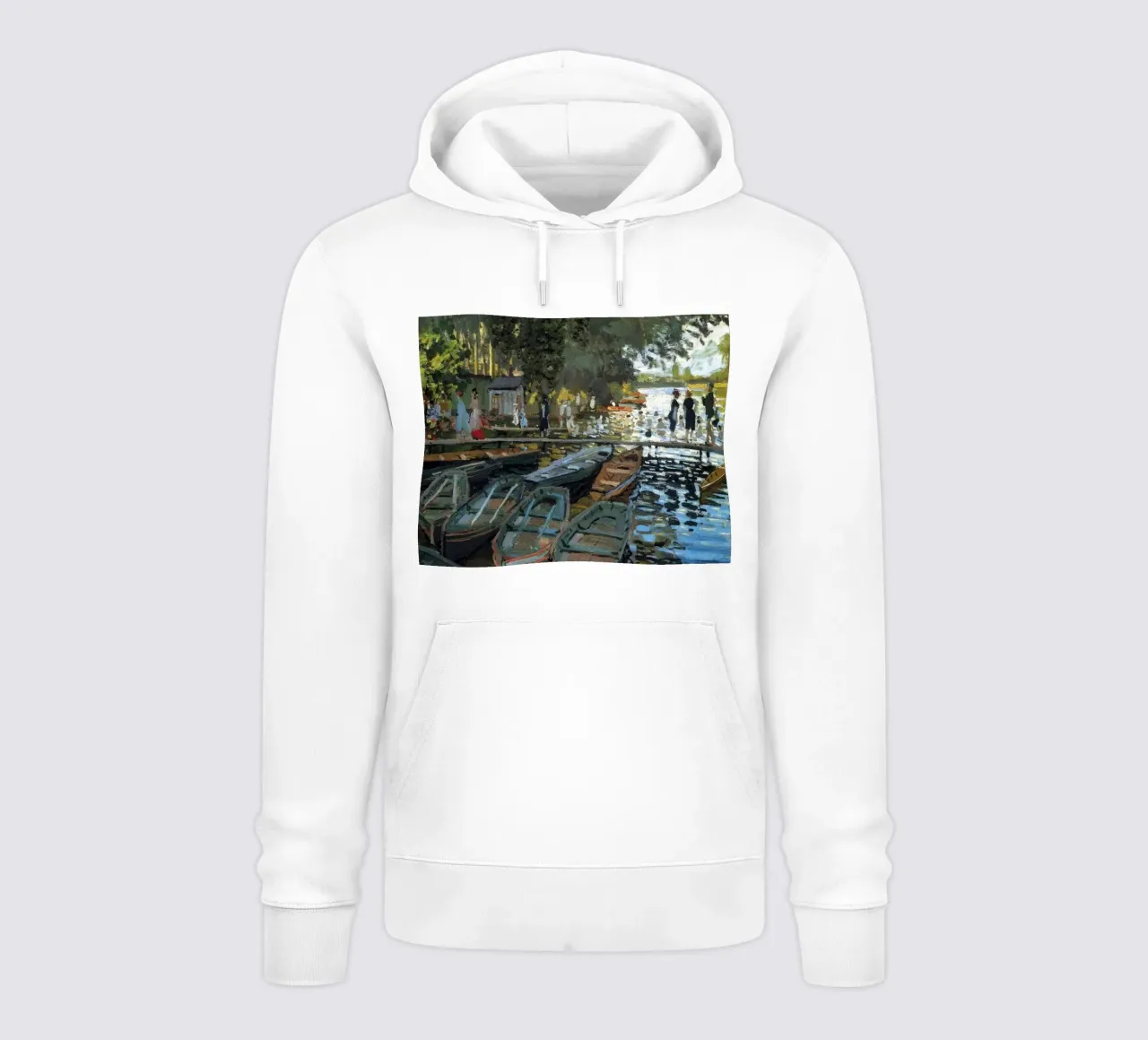 luogo di balneazione e di navigazione popolare sul fiume Senna felpa con cappuccio da SMG Store