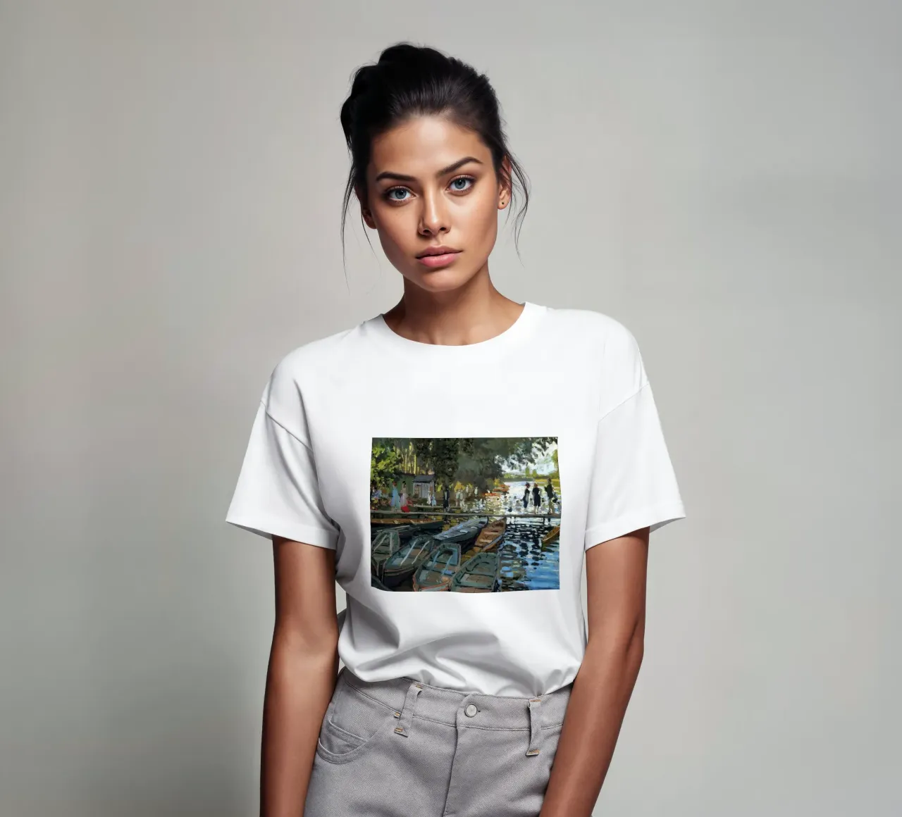 luogo di balneazione e di navigazione popolare sul fiume Senna t-shirt da SMG Store