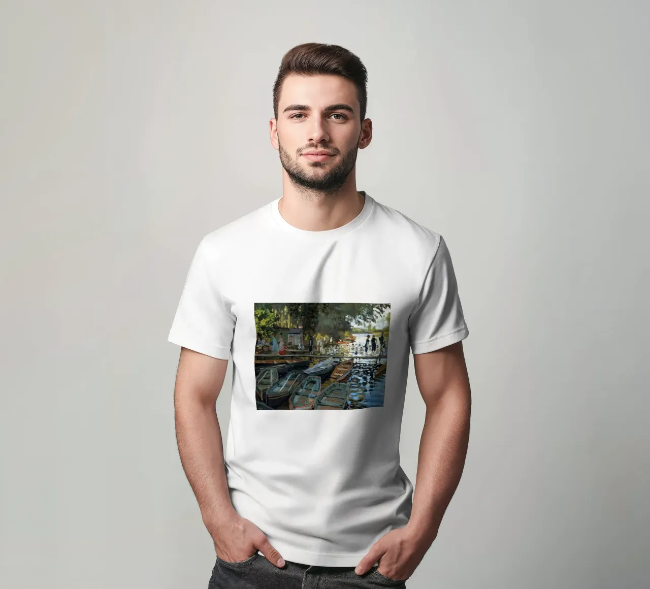 luogo di balneazione e di navigazione popolare sul fiume Senna t-shirt da SMG Store