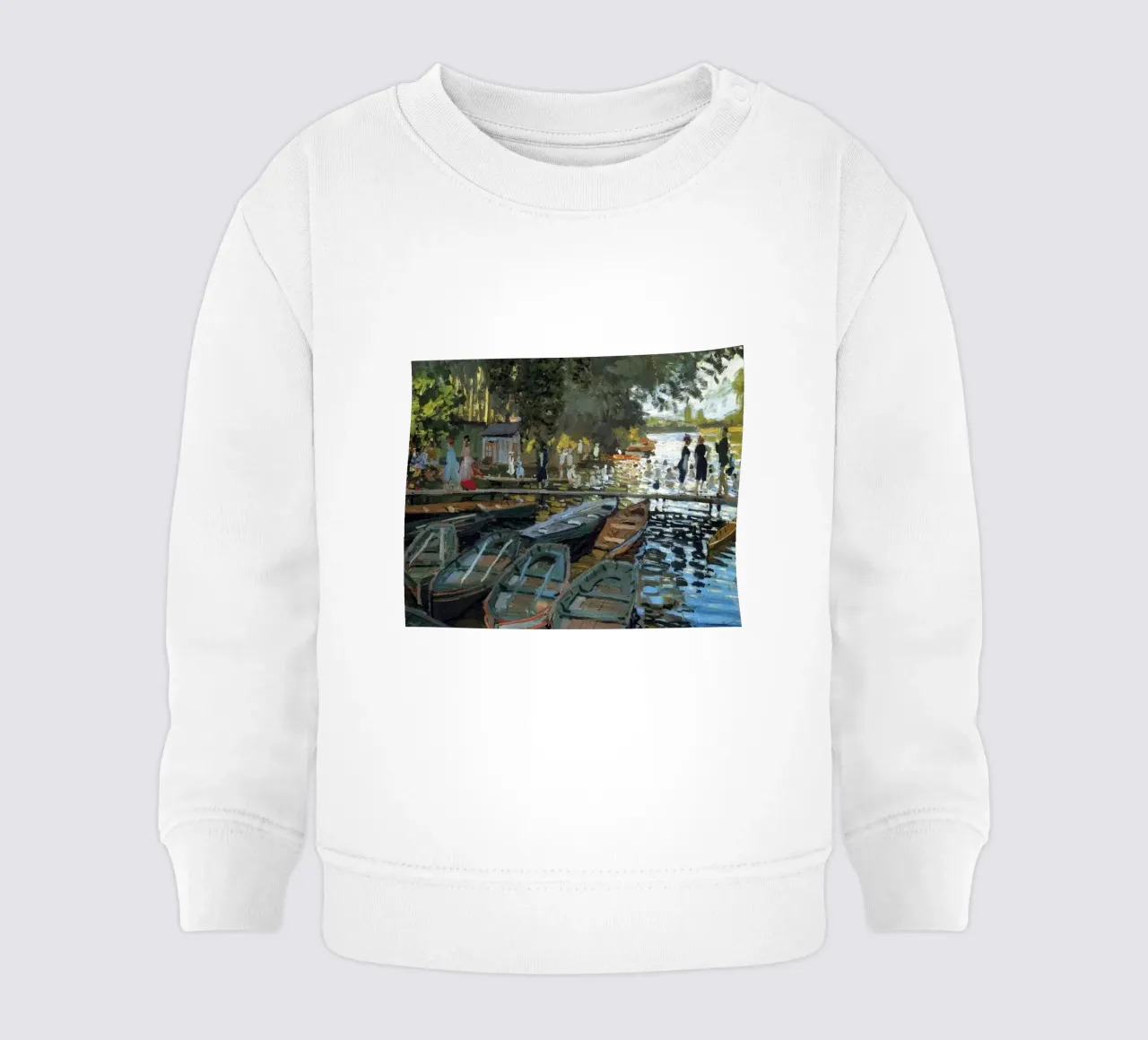 luogo di balneazione e di navigazione popolare sul fiume Senna felpa neonato da SMG Store