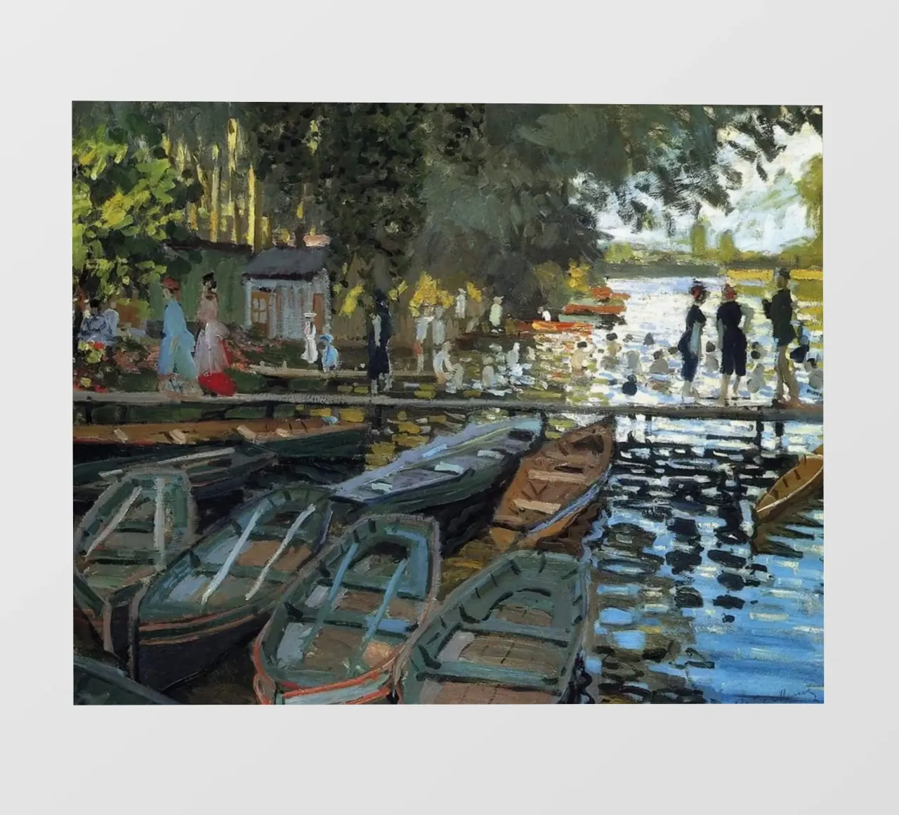 luogo di balneazione e di navigazione popolare sul fiume Senna telo in pvc da SMG Store