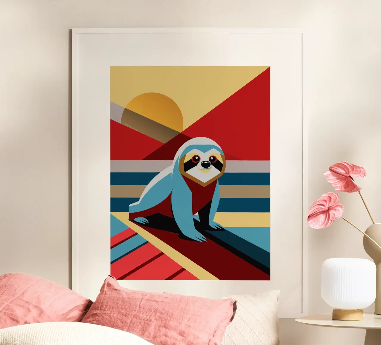 faultier vektor kunst zeichnung Hahnemühle von alghonee