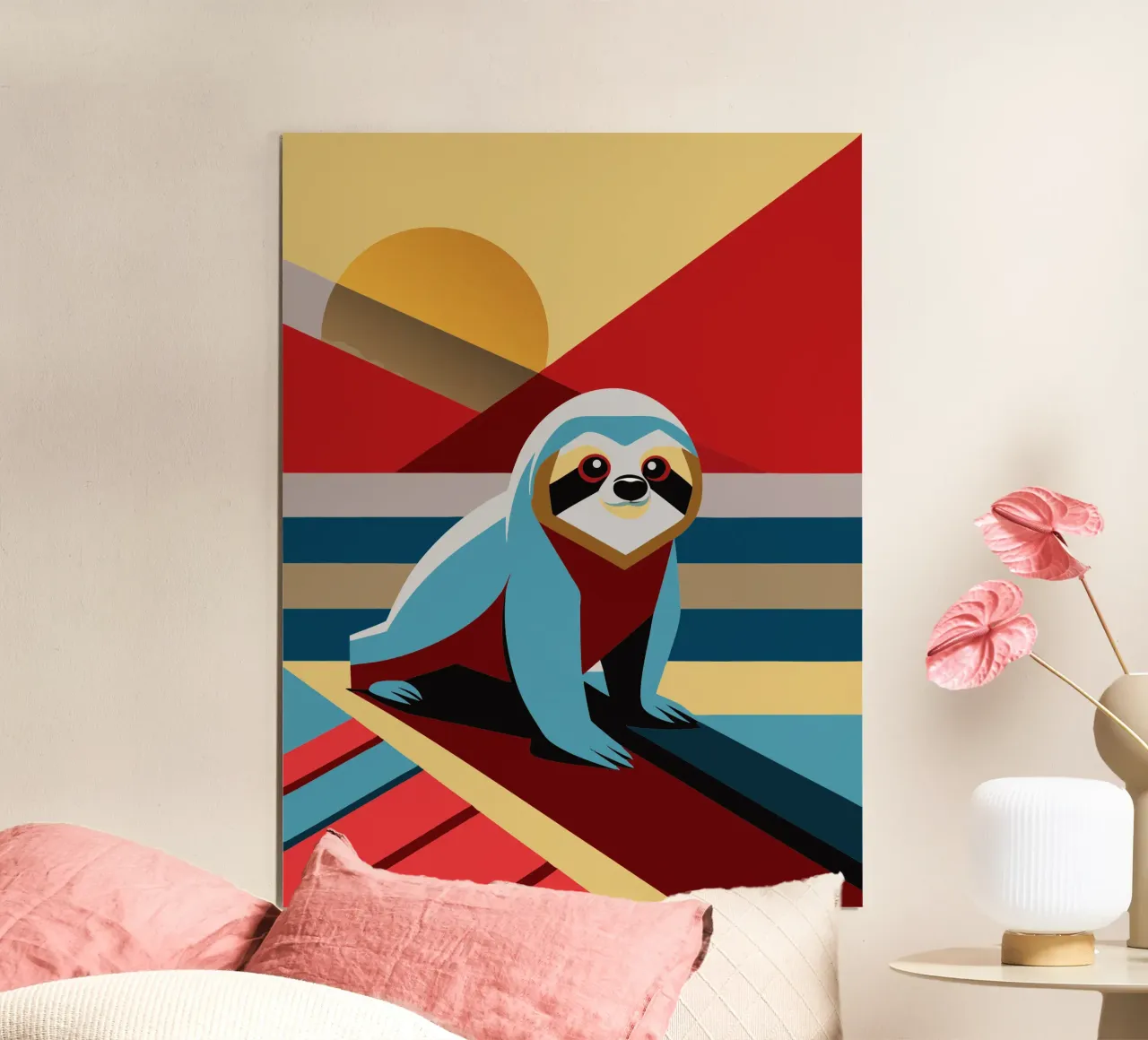 faultier vektor kunst zeichnung Hahnemühle von alghonee