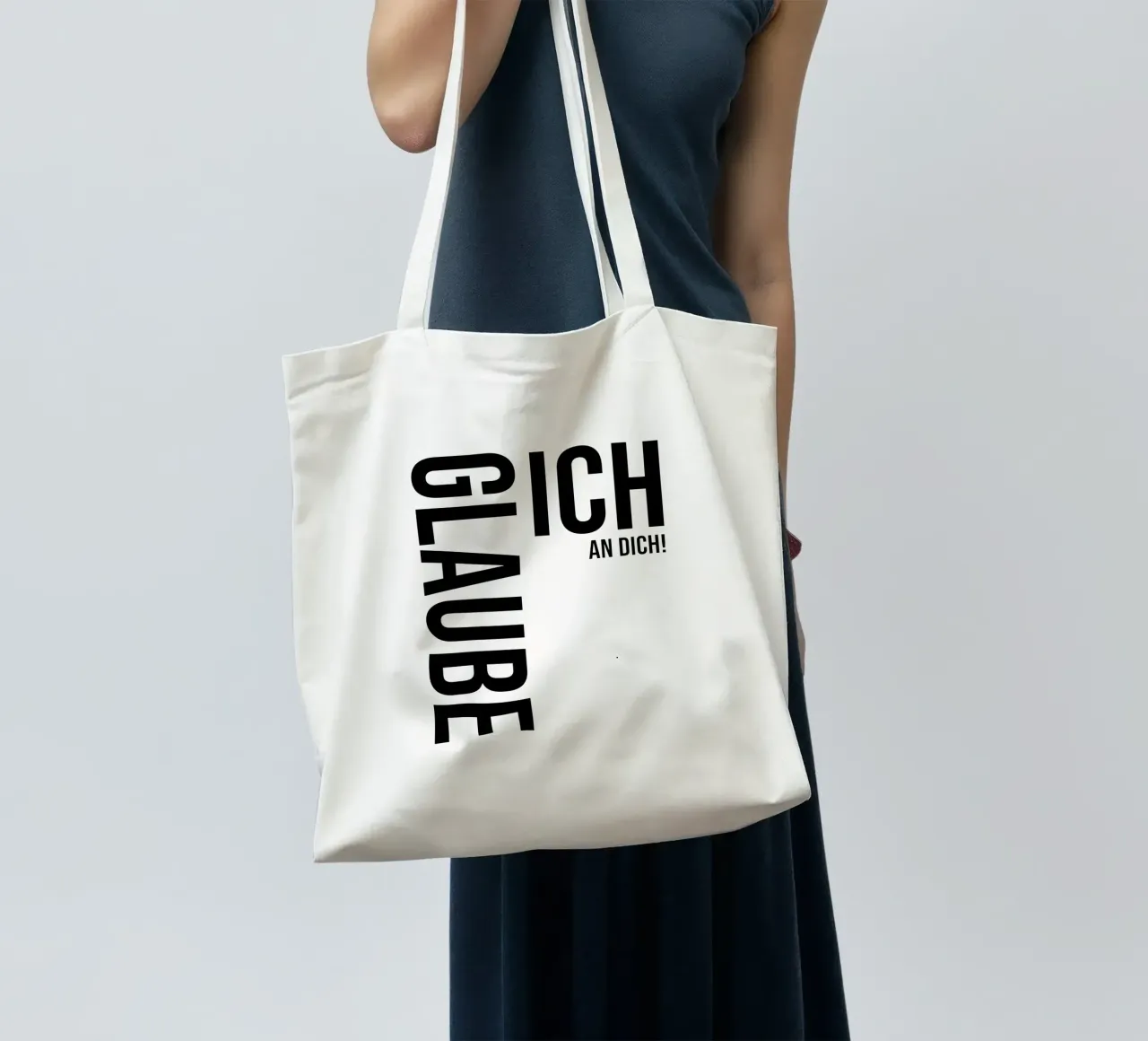 Credo in te borsa in juta da YV TYPOGRAPHY