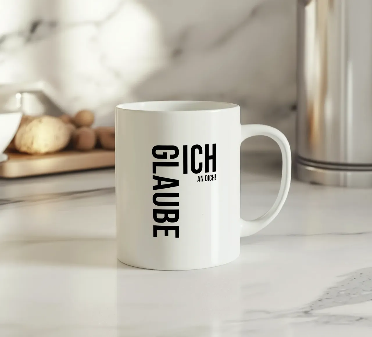 Credo in te tazza in ceramica da YV TYPOGRAPHY