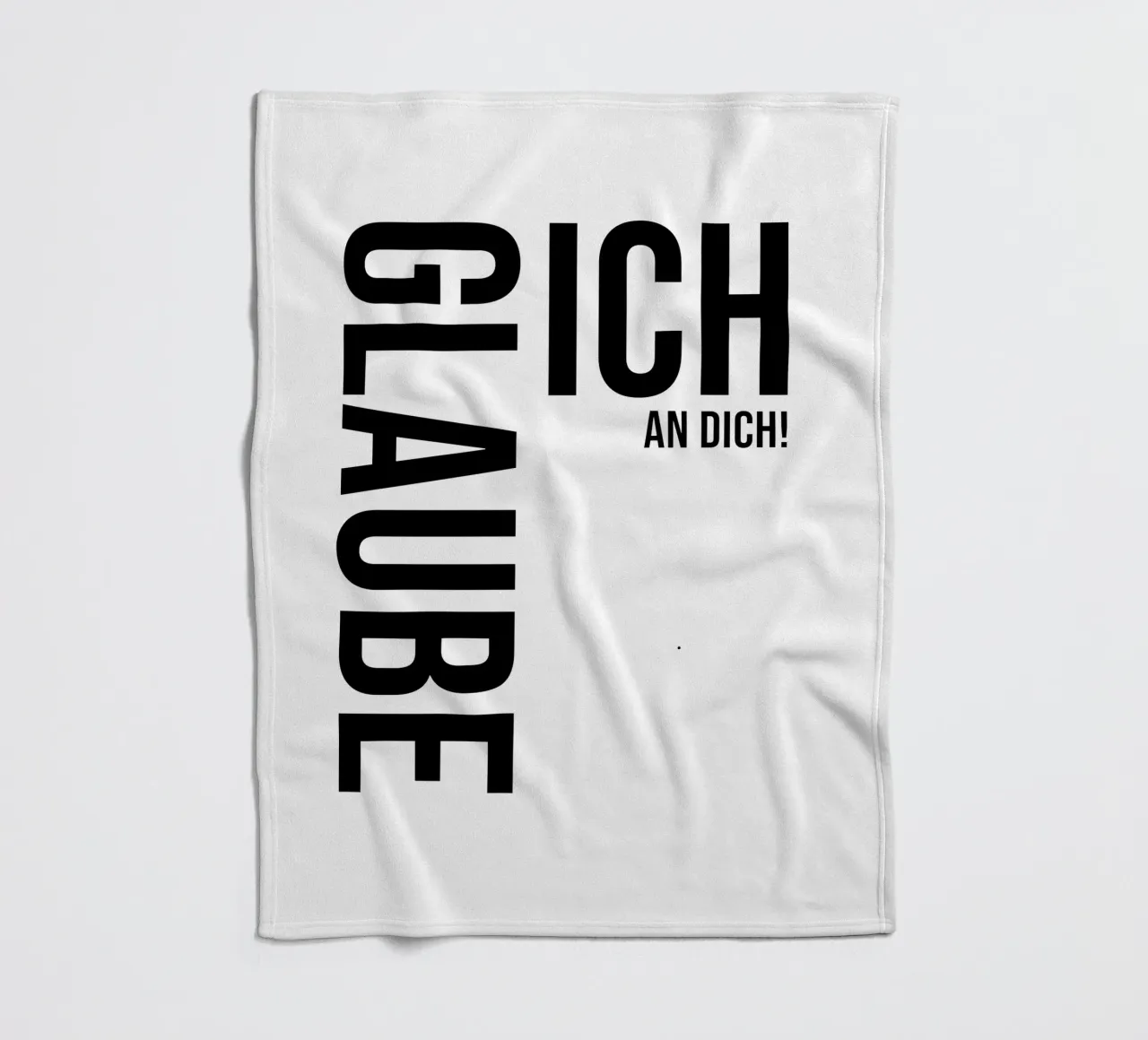 Credo in te coperta in pile da YV TYPOGRAPHY