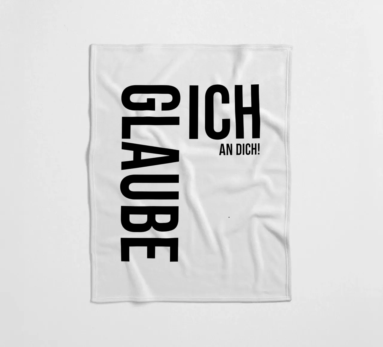 Credo in te coperta in pile da YV TYPOGRAPHY