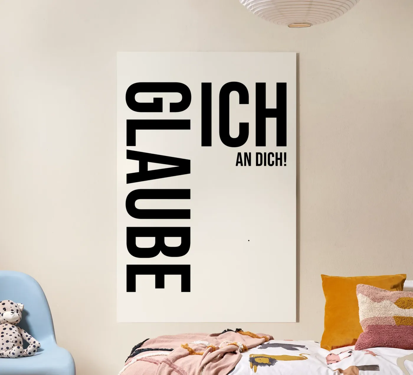 I believe in you plexiglass da YV TYPOGRAPHY