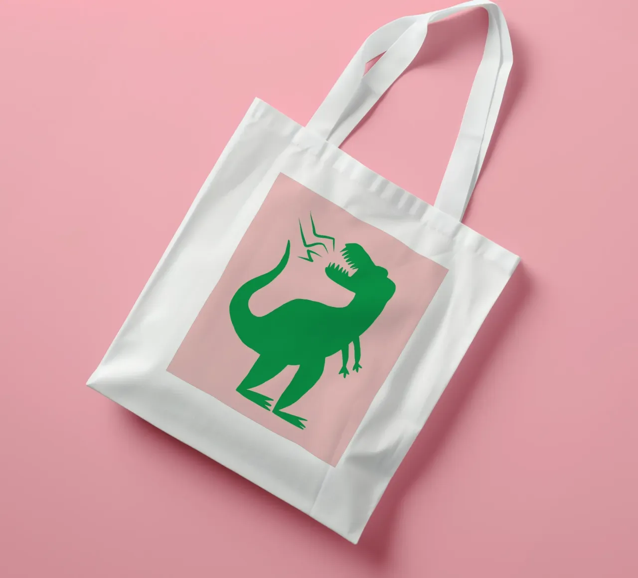 Asilo nido T-rex borsa in juta da Little Dean