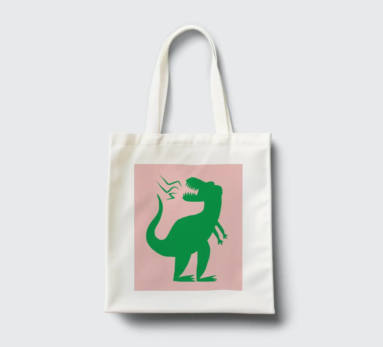 Asilo nido T-rex borsa in juta da Little Dean