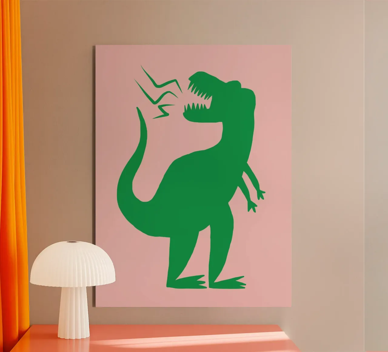 Asilo nido T-rex alluminio dibond da Little Dean